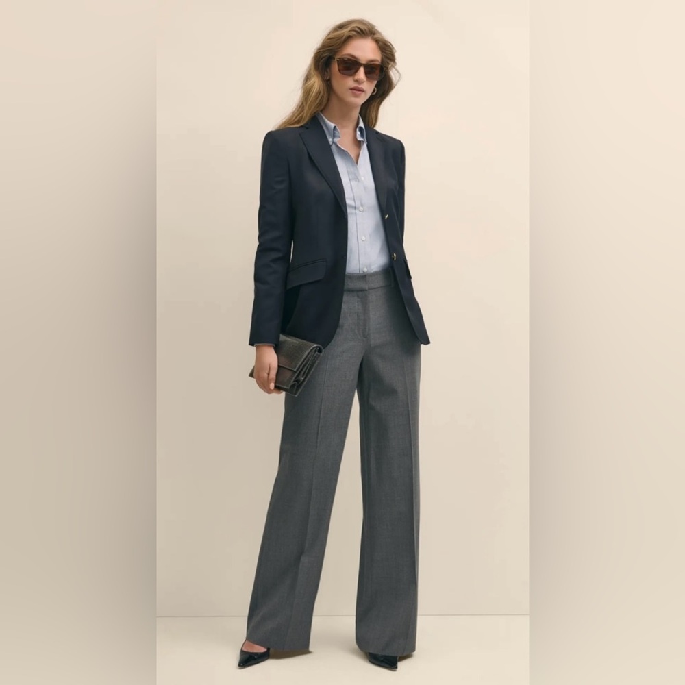 Brooks Brothers Women's Loro Piana Superfine Italian Wool Blazer Gold Buttons 18 - Picture 1 of 9